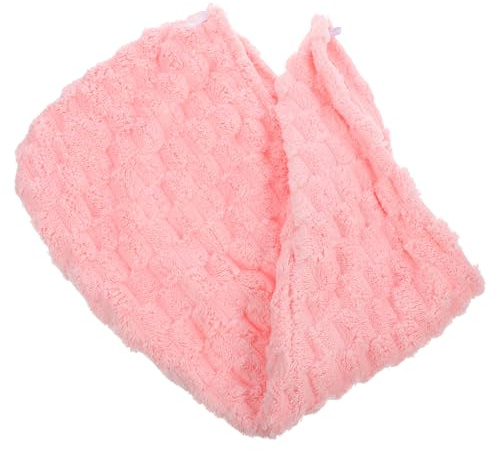 Healeved Schnelltrocknendes Haarhandtuch Haarturban für Damen Velours Kopftuch Wasssaugfähig für Nasses Haar Bequemer Haarwickel ohne Klammern für Unterwegs