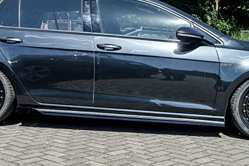 Seitenschweller Addons / Klingen / Diffusoren mit Flügel für VW Golf 7 GTI GTD 13-16
