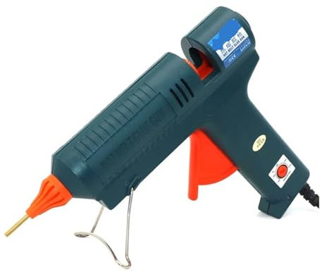 Pistola for colla a caldo, Pistola for fusione, Pistola for colla a caldo, Pistola for colla a caldo, Ugello in rame lungo da 150 W Temperatura regolabile Stick di colla da 11 mm Pistola for colla ind