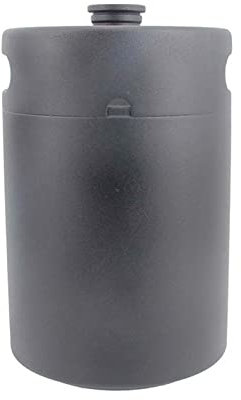 MNEVZX bierbrauset 2/3,6/4 / 5L Mini-Fass aus Edelstahl mit Schraubverschluss, einwandig, nachfüllbar, tragbar Heimbrau-Sets(5L Black)