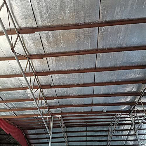 Rouleau de feuille d'isolation réfléchissante à double bulles d'aluminium pour toits, abris de jardin et portes de garage - Taille du panneau réflecteur de chaleur - 1 x 4 m