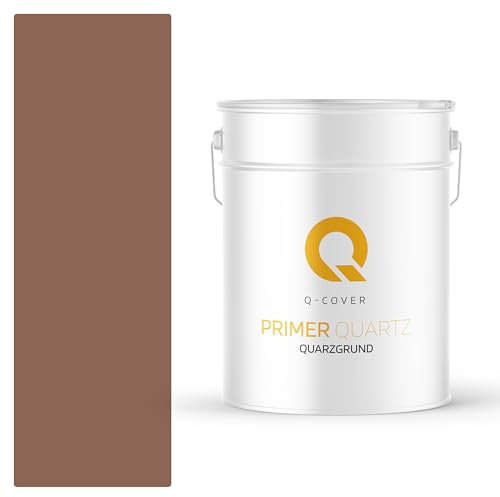 Q-COVER Intonaco al mosaico 15 Kg Marrone-rosso ruggine M61 | rivestimento decorativo per interni ed esterni | intonaco pronto all’uso per facciate e zoccolature | resistente e durevole