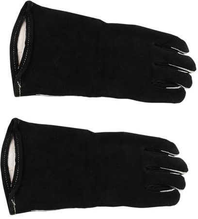 KOCKSHION Handschuhe Ofen Hitzebeständig Grillhandschuhe Verbrühschutzhandschuhe Wärmedämmhandschuhe Küchenhandschuhe Verdickte Handschuhe Fünf-Finger-Design Mikrowelle Schutzhandschuhe