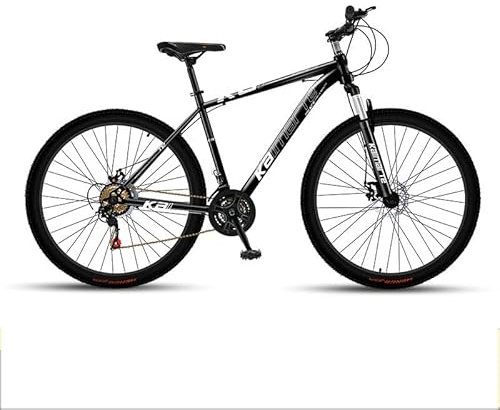 JXYQ Mountain Bike, 27.5 29 Inch Mountain Bicycle, Mens Womens Mtb, Carbon Steel With Mudguards Disc Brake Mountain Bike For Men Hardtail Bicycle For Adults,Black 29inch 24speed