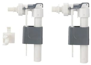 EXTRWORY Bathroom In-Wall Water Tank Inlet Valve Side Fill Adjustable Toilet Cistern Fitting With G1/2 G3/4 Connection White(1/2 in)