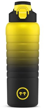 Cool Bottles Sport Thermosflasche aus Edelstahl 725 ml mit 2 Verschlüssen (Fitness & Cycling) - Trinkflasche für Fitness und Training - Hält Getränke 36h kalt / 18h heiß -Tokyo