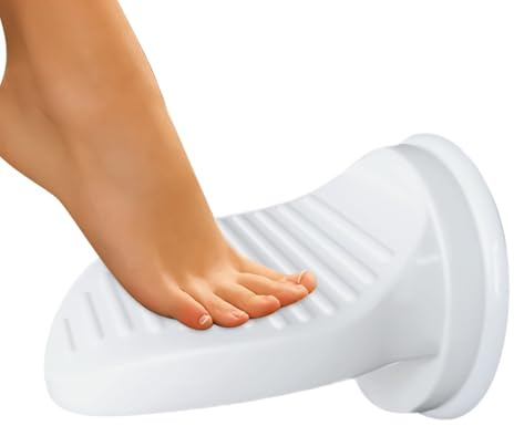 Shower Foot Rest Wall-Mounted Bathroom Shower Pedal with Suction Cup