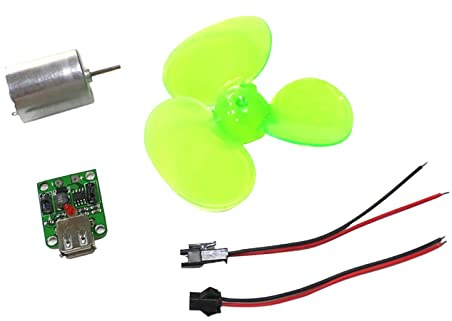 Kuntesetty Mini Generador Eólico Kit de Generador de Viento Motor para Turbinas Modelo de Mini Turbina Juguete de Inteligencia para Adecuado para Experimen, Multicolor, I
