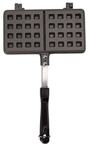 Padella per creatore di waffle, ferro waffle in lega di alluminio con manico lungo non stick waffle cono maker per cucina da cucina