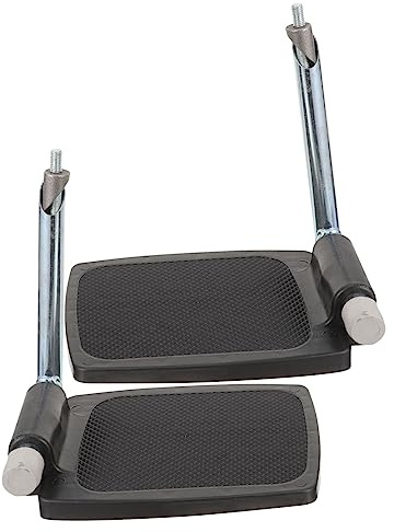 Mipcase Hochklappbare Rollstuhl-fußstütze Robuste Rollstuhlpedale Ersatz-fußplatten Mit Stabilisierungsstange Für Einfache Montage