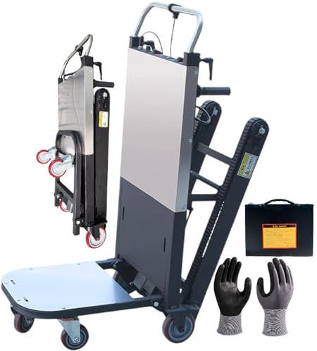 Carrello Saliscale Elettrico 500w/850w/Carrello Per Impieghi Gravosi, Pieghevole, Con Cingoli Più Spessi, Capacità Di 220/300 Kg, Con Pannello Di Controllo E Un Paio Di Guanti 850w(1battery)