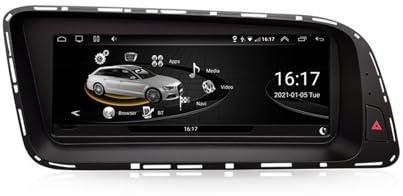 CarPlay 8,8-Zoll-Android-14-Autoradio für mit Videoplayer und GPS-Navigationsbildschirm für Q5(8GB+128G,High Version)