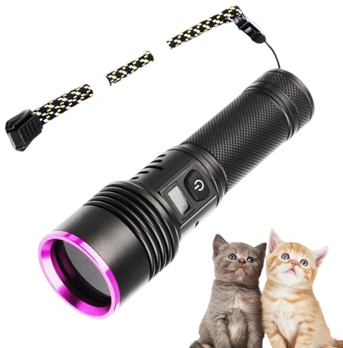 Lampada Per Il Tracciamento Del Sangue - Torcia UV Ricaricabile Da 16x4,8 Cm, Torcia UV Per Tracciamento Del Sangue Con Display LCD | Lampada Portatile Per L'osservazione Della Traccia Per Il Rilev