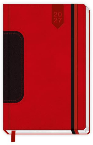 TRÖTSCH - Buchkalender A5 Rot 2027: Taschenkalender