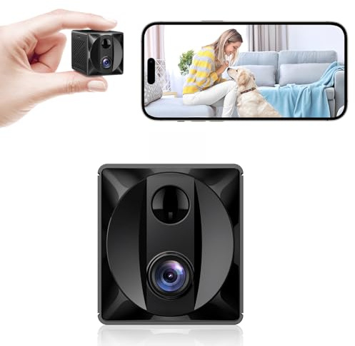 ZTTAOLII Telecamera spia nascosta WiFi 5G 4K HD, mini telecamera di sicurezza per interni, archiviazione scheda SD e controllo app, visione notturna, mini telecamere wireless per casa/bambino/animale