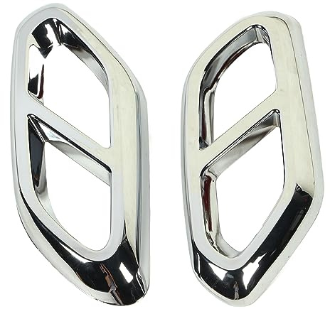 lyrlody Cubierta del Tubo de Escape, Embellecedores de Escape de ABS con Superficie Adhesiva, para Clase GLC X254 AMG Line a Partir de 2022 (SILVER)