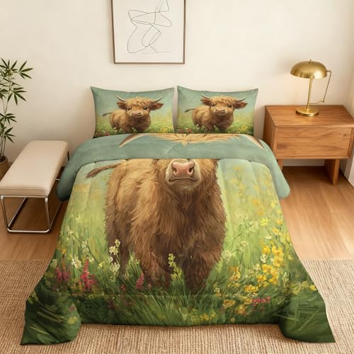 Cut Giraffe Comforter Set Cal King Size 3Pc, Rainbow Cartoon Animal Kids Pattern Down Alternative Bed Comforter, 2 Pillow Shams, Soft All Season Bedding, Cut Giraffe Bedroom Decor AF1614