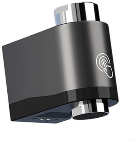 Intelligenter Infrarot Wasserhahn Aufsatz mit Dual-Sensor Technologie für berührungslose Bedienung und Wassereinsparung in Küche und Bad kompatibel mit Gewinde 19-24 mm innen(Gray)