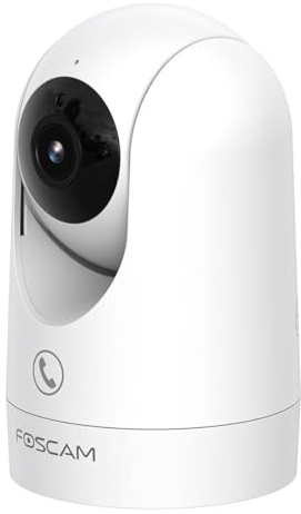 Foscam R8M Cámara de vigilancia Interior WiFi Doble Banda 4K 8MP giratoria y giratoria con detección de Radar y función de Seguimiento automático
