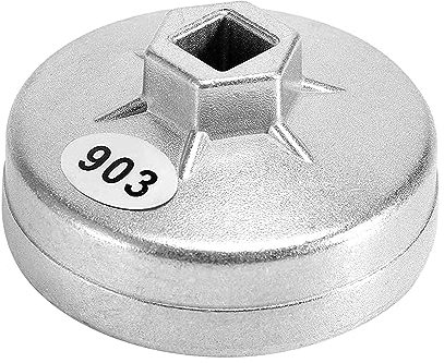 Yosoo Health Gear Ölfilterschlüssel, Kappen-Aluminium-Ölfilterschlüssel Ölfilter Löseschlüssel Ölfilter Entfernungswerkzeug für 74 mm