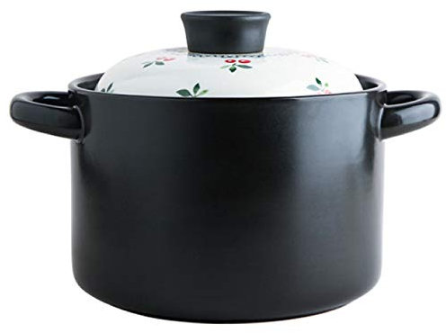 YISUPP Terracotta Pots For Cooking Terracotta Stew Pot - Anti-slip And Stable, Casserole Dishes With Lids Hob To Oven - Amazing Cookware,Multi-colored-3.5L