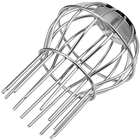 Angoily 1 Piezas Protector de canalones y bajantes, Filtros para canalones de Acero Inoxidable protección de canalón de filtro de hojas (14X10cm)