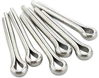 BOZONLI Juego de pasadores partidos, 230 piezas Surtido Chaveta Conjunto de Acero Inoxidable Clip de Llave Fastner