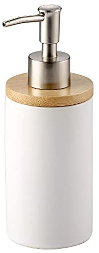 OnePine 400ml Distributeur de Savon en céramique, Style Nordique, Distributeur Savon Liquide idéal pour la Cuisine et la Salle de Bains