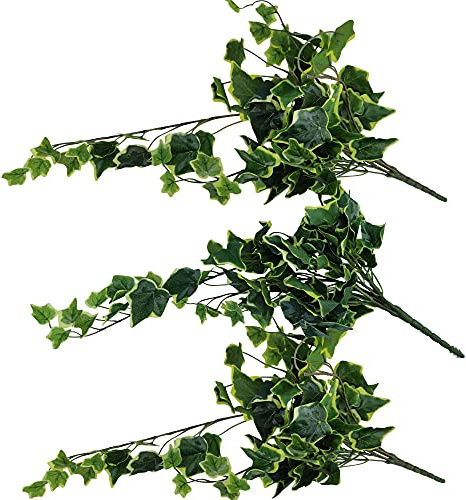 Garden 365 - Artificial Ivy Plants - 3 PACK - Fake Plants Outdoor - Outdoor Artificial Plants Year Round Colour - 3 PACK
