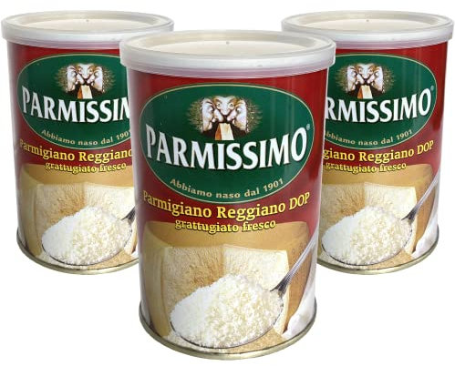 Parmigiano Reggiano PDO Parmissimo, frisch gerieben - 3 Glas x 160 gr