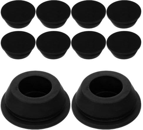 DOITOOL - Tapones de drenaje (10 unidades, 20 mm) | Goma resistente, diámetro 20 mm, prevención de fugas, instalación fácil, accesorio de aire acondicionado