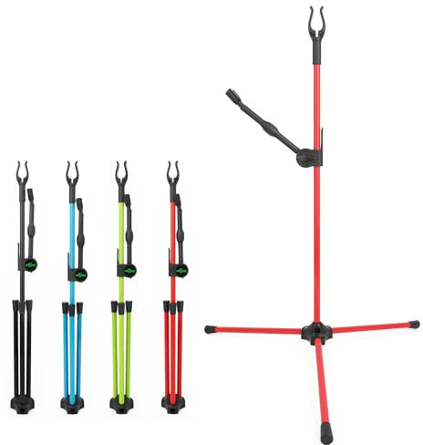 limaity Bogenschießen Recurvebogenständer Tragbarer,zusammenklappbarer Bogenständer Verwendung von zusammenklappbaren Recurvebogenständern für die Jagd im Freien Sportarten (Rot)