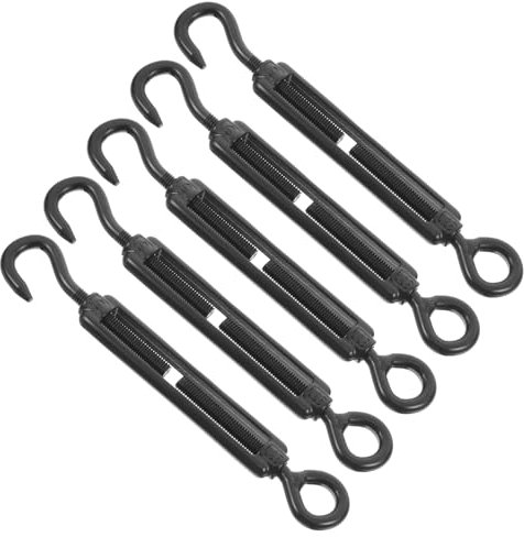 iplusmile 5stücke Spannschloss Aus Edelstahl Verstellbarer Seilspanner Mit Haken Robustes Metallkabelspanner Für Drahtkabel Spannschloss-drahtspanner Haken Und Ösenspannschloss