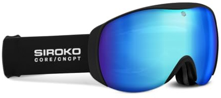 SIROKO Gafas de sol niños para esquí y snowboard esquí y nieve G-CORE KIDS Frosting Negro