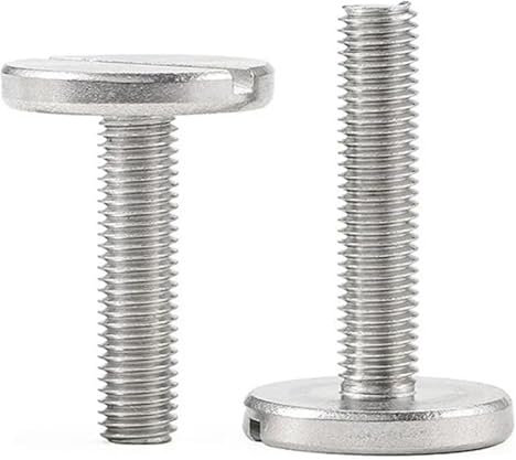 Tornillos avellanados Pernos de cabeza redonda, 1-5 piezas M2.5 M2 M3 M4 M5 M6, acero inoxidable 304, ranura de una palabra, tornillo de cabeza plana extragrande, perno de cabeza redonda plana.