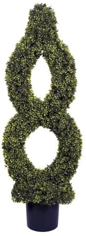 GreenBrokers Künstlicher Buchsbaum-Formschnittbaum, 120 cm, 120 cm