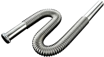 Tofficu Tubo Di Scarico Per Lavandino in Acciaio Inox Filettatura Ad Alta Precisione Guarnizioni in Gomma Per Evitare Perdite Adatto Per Lavandini Del Bagno e Pilette