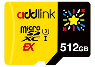 addlink 512GB Gaming microSD Express Card, Speed Up to R/W 880/750 MB/s MicroSDXC Express Memory Compatible with Nintendo-Switch 2, ROG Ally, Steam Deck, Camera UHS-I, C10, U3, V30, Full HD 4K