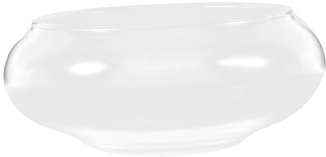Angoily Bol Verre Transparent pour Poisson Rond Vase Terrarium Décoratif avec Design Intégré Facile à Nettoyer pour Bureau Maison et Jardin Petit Aquarium de Bureau pour Poissons Rouges et