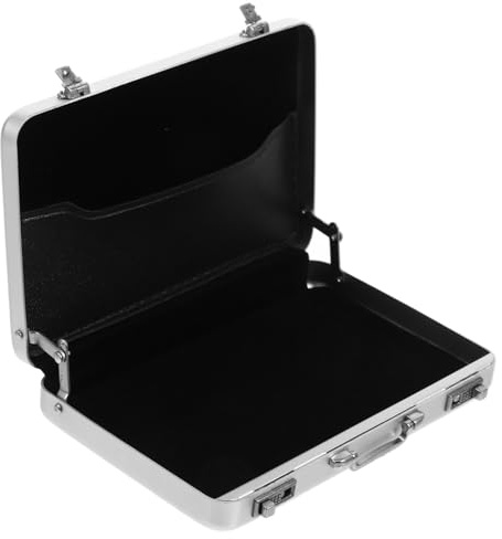 Supvox Robuste Konstruktion Stabile aus Aluminiumlegierung Design Visitenkartenbox im Stilvollen Kleiner Koffer für Konferenzen und Geschäftlichen Alltag