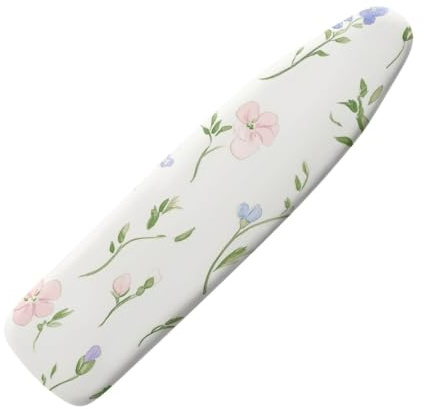 Bügelbrettbezug 120X40 Rosa Blume Bügelbrettbezüge Hitzebeständig Mit Kordelzug,Praktischer Bügelbezug, Bügeltischbezug Für Dampfbügeleisen, Verstellbarer Ersatzbügeltischbezug