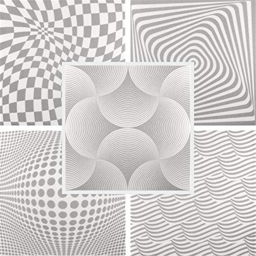 1 Qm Pannelli per Soffitto Panorama Effetto XPS 50x50cm hexim Grigio - Bianco-Grigio