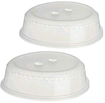 U-COOK Plate Cover for Food. Set of Microwave Dish Cover Slpash Guard for Kitchen, Air Ventilated, BPA Free, Dishwasher Safe. Size 26 cm. (2 PACK)