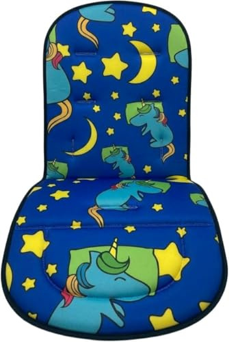 Materassino Passeggino Universale, Cuscino Passeggino Imbottito Morbido, Copriseduta Passeggino, Riduttore Passeggino, Inserto Passeggino Lavabile con Asole Rinforzate