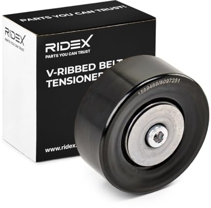 RIDEX 312D0011 Umlenk- / Führungsrolle Keilrippenriemen mit Befestigungsmaterial mit Schraube Kompatibel mit BMW 3 Touring E91 11287780124 11287799464