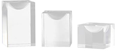 Alipis 3stücke Ringhalter Aus Acryl Transparent Schmuckaufbewahrungsständer Organizer Für Ringe Platzsparend Dekoratives Element Für Zuhause Und Geschäft