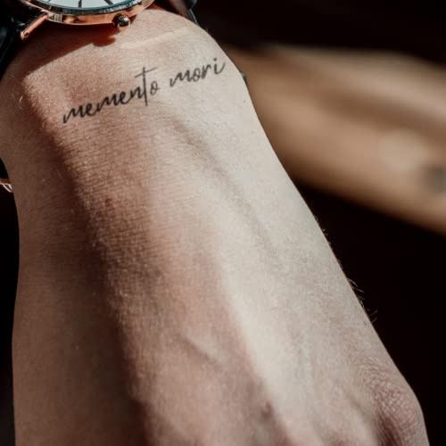 MyJagua Tattoo • Memento Mori | 1-2 Wochen Tattoo | Auf Pflanzenbasis | Hautverträglich | Wasserfest | Neue Tattoo Technologie | Kein Klebe Tattoo