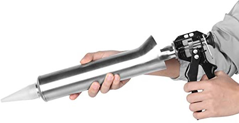 Natudeco Pistola De Calafateo De Azulejos De Cerámica, Herramienta De Calafateo, Mortero De Lechada De Cemento, Pistola De Lechada, Herramienta De Calafateo De Acero Inoxidable Grueso para El Hogar