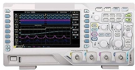 Oscilloscopio digitale professionale, Oscilloscopio digitale con schermo da 7 50MHz 4 canali analogici Frequenza di campionamento 1GSa/s 24Mpts Profondità di memoria Memorizzazione e forme d'onda Rip