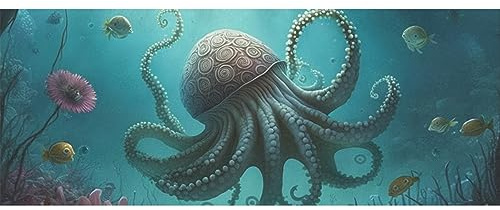 DNOVING 2 Rollen Octopus Geburtstag Geschenkpapier - 147,3 x 58,4 cm Geschenkpapier für Jungen & Mädchen Geburtstag & Freundsmas GWP-40448427